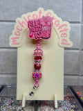 Pink Dr.Pepper Badge Reel