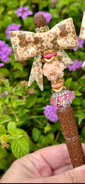 Opal Brown Teddy Bow Pen