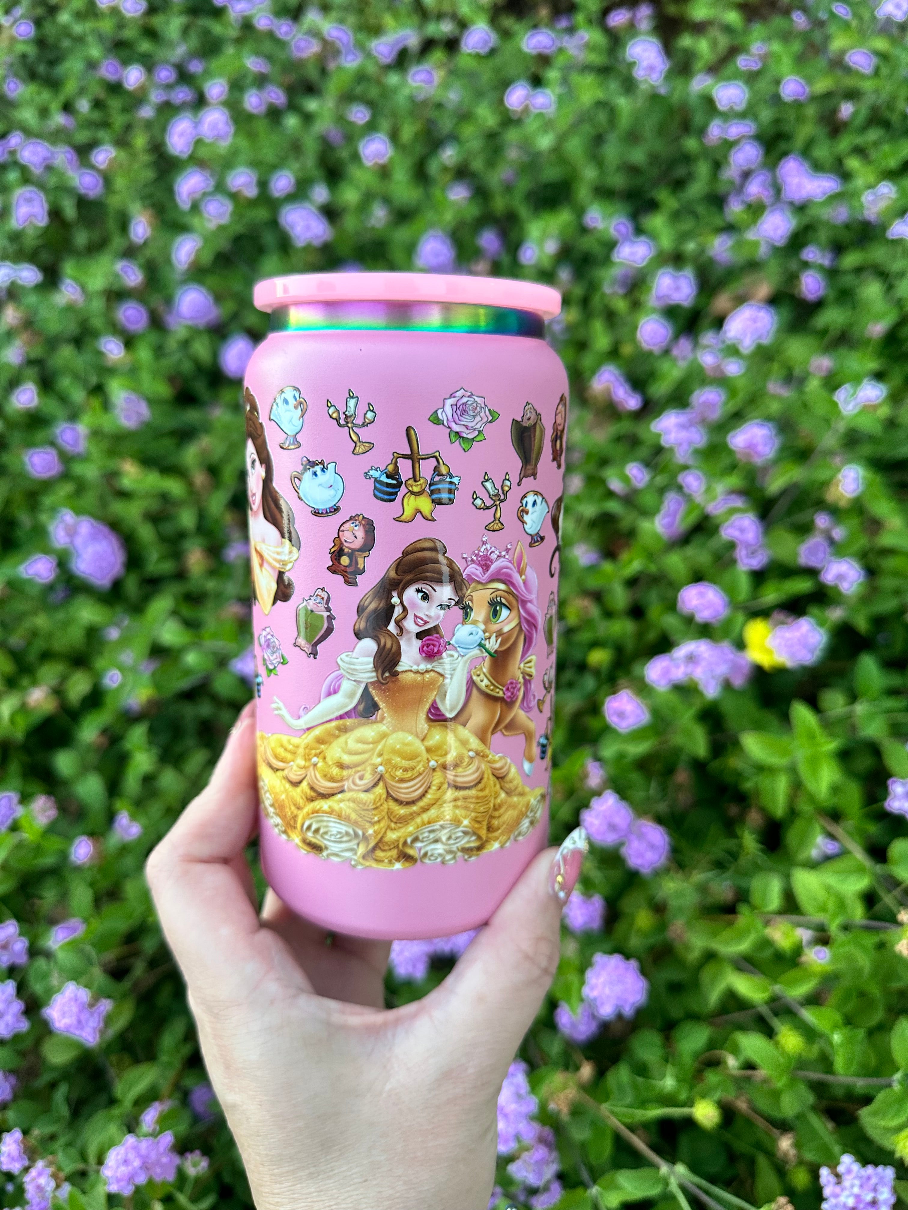 Pink Belle Stainless Steel 16oz