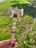 Cow print bow pen