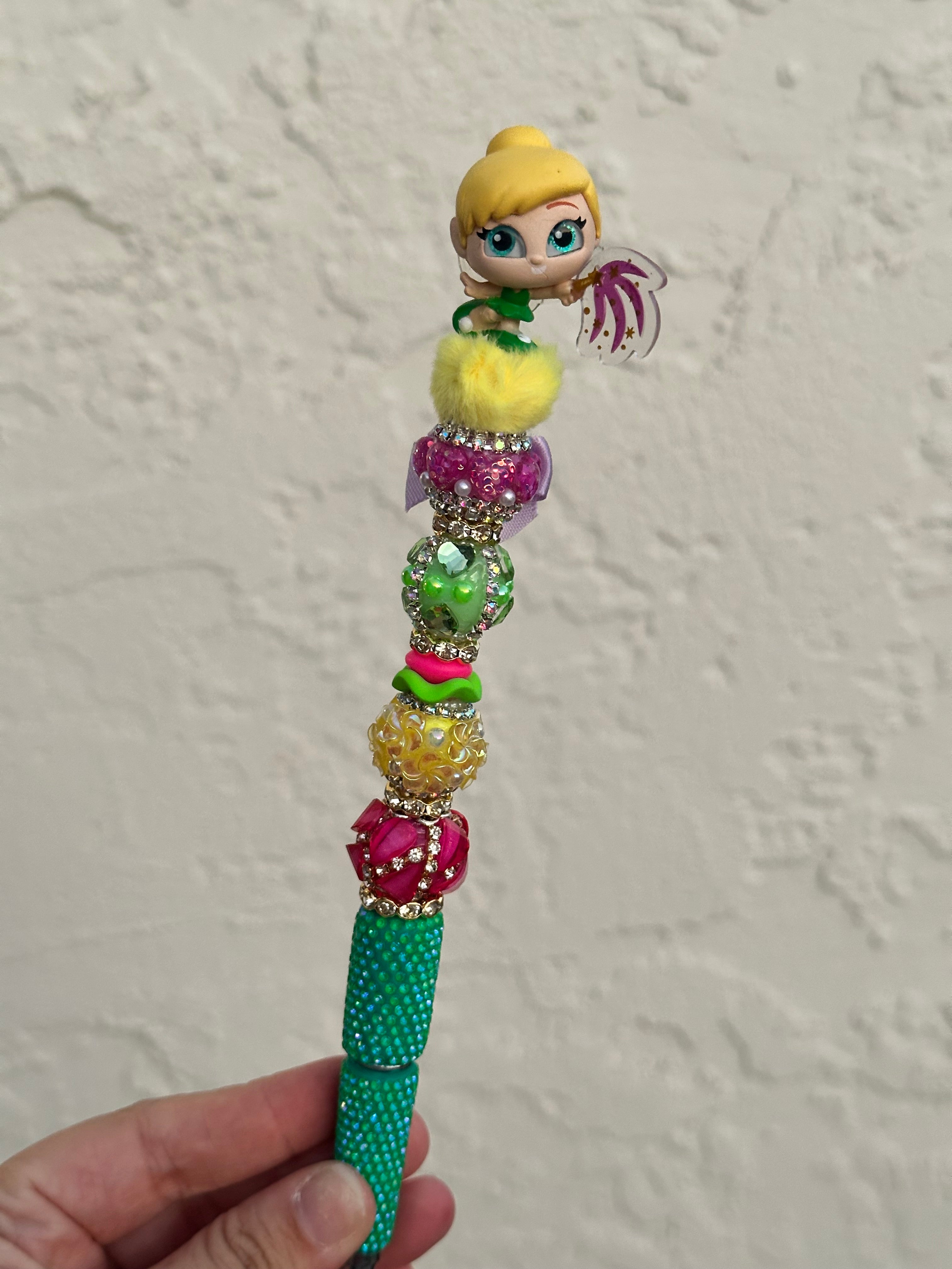 Disney Parks Tinkerbell Long Extended Pen (GOLD) spacers