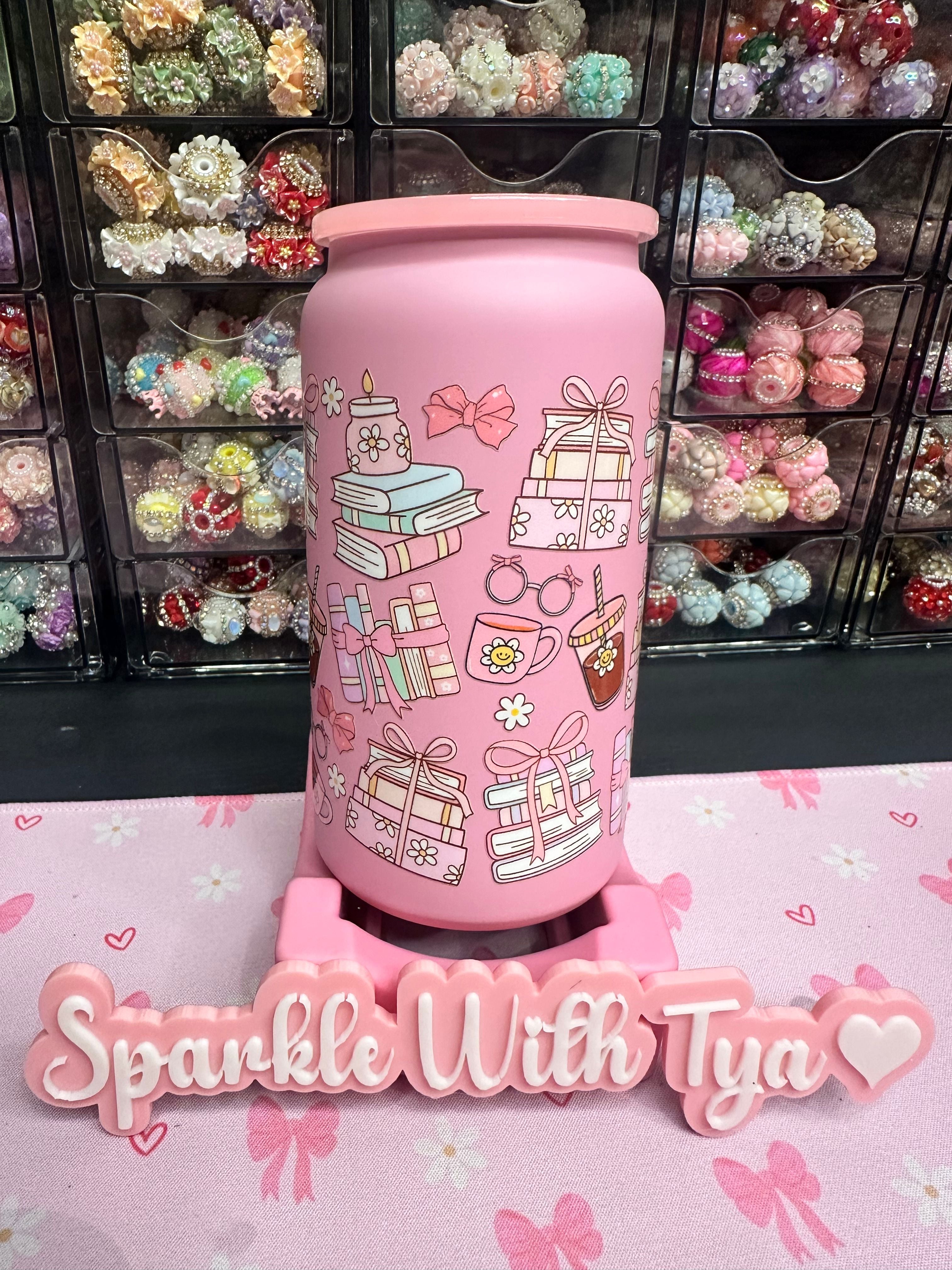 Pink Books and Coffee Premade
