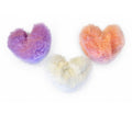 Beaded Heart Puff Keychains
