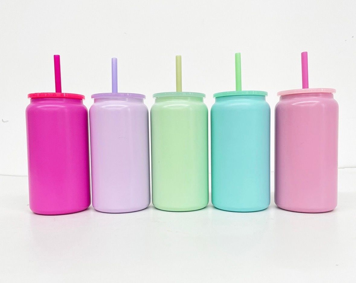16oz Candy Color Stainless Steel Cup