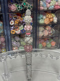 Silver White & Pink Fancy Pen